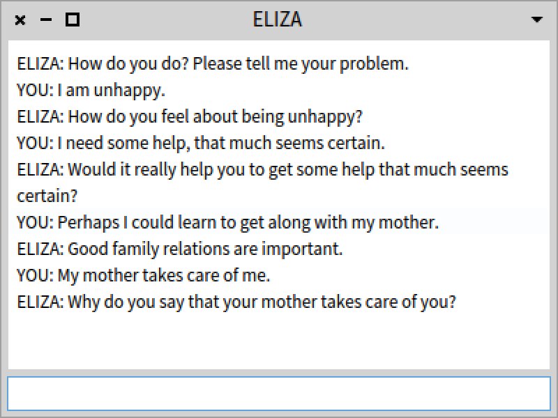 ELIZA — pierwszy słynny chatbot — ELIZA chatbot.png