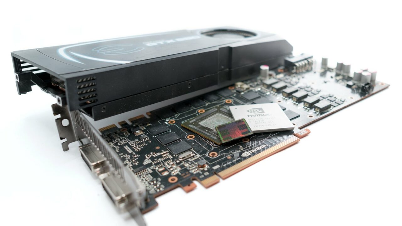 AlexNet: przełom uczenia głębokiego — NVIDIA@40nm@Fermi@GF110@GeForce GTX 580@UA10B338 1041A1 N2Y540.000 GF110-375-A1 DSC04152 (27576804994).jpg