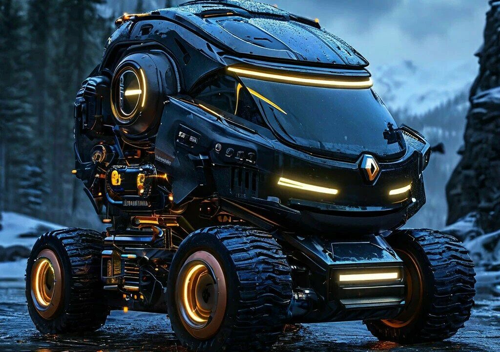 AI do obrazów, muzyki i wideo — od czego zacząć — AI-generated futuristic vehicle.jpg
