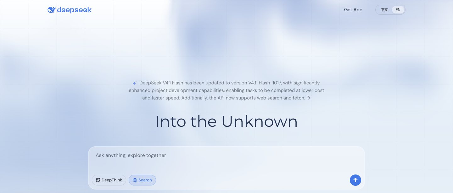Strona DeepSeek (deepseek.com)