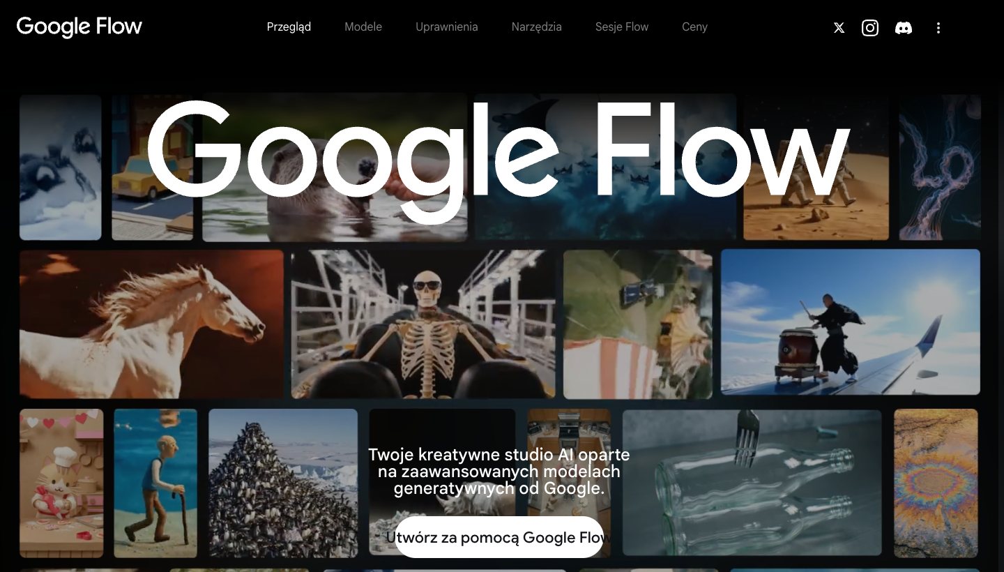 Strona Google Veo (labs.google)