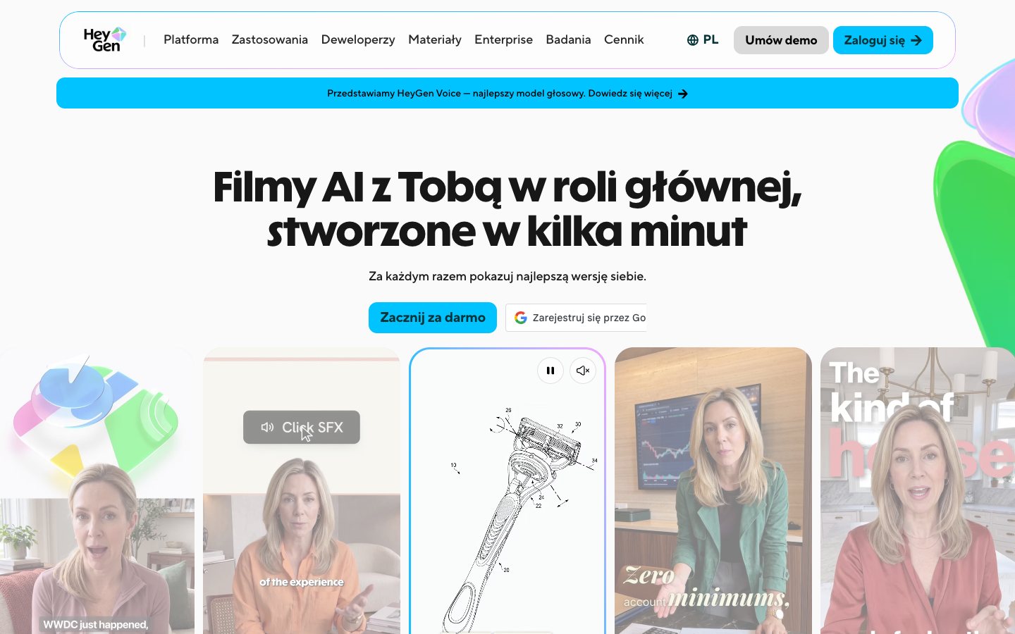Strona HeyGen (heygen.com)