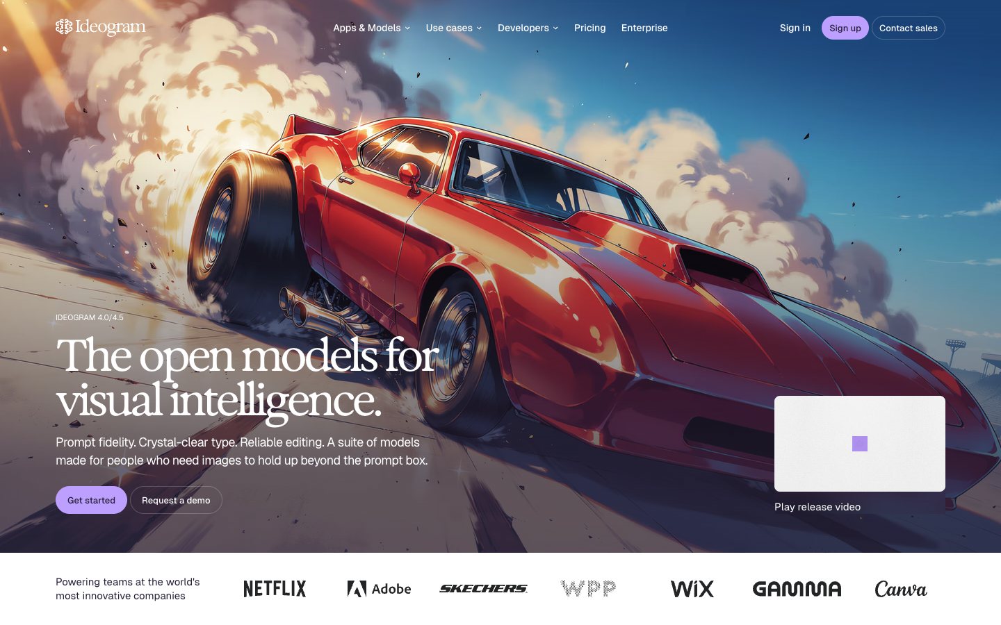 Strona Ideogram (ideogram.ai)