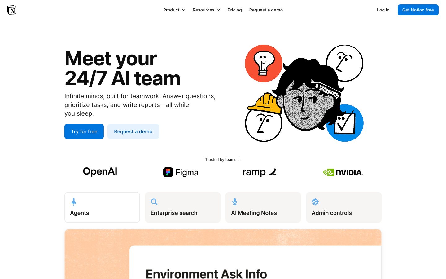 Strona Notion AI (notion.com)